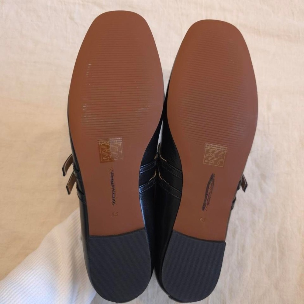 Madewell The Greta Double-Strap Ballet Flat - Size 6.5/ True Black/ (NX543) - Picture 8 of 8